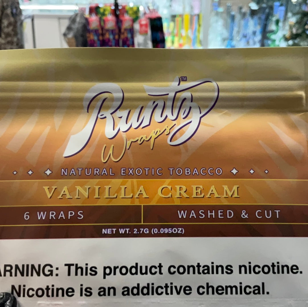 Runts Wraps- Vanilla Cream 6pcs