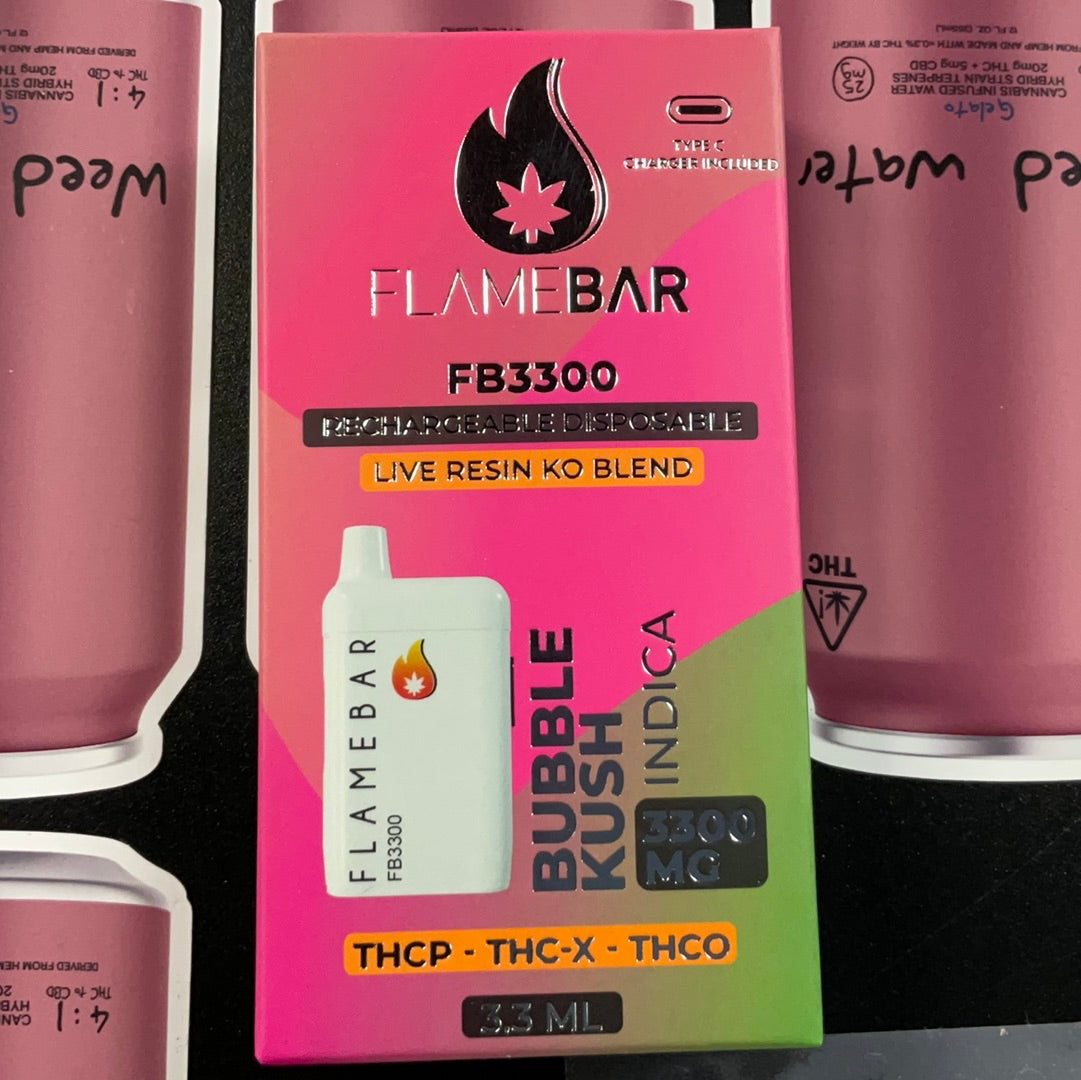 Flame Bar- Bubble Kush Indica