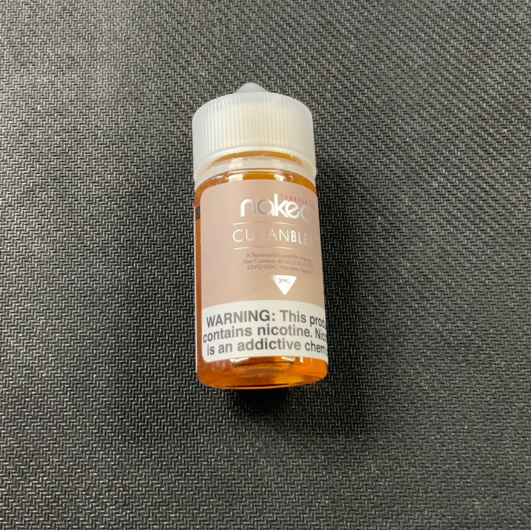 Naked E-liquid (3mg) - cubanblend