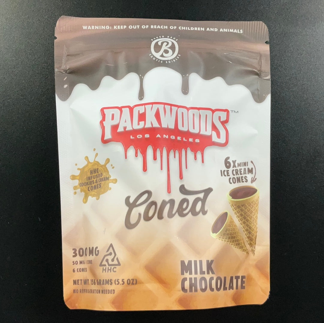 Packwoods- HHC Coned Milk Chocolate 300mg- 6pcs