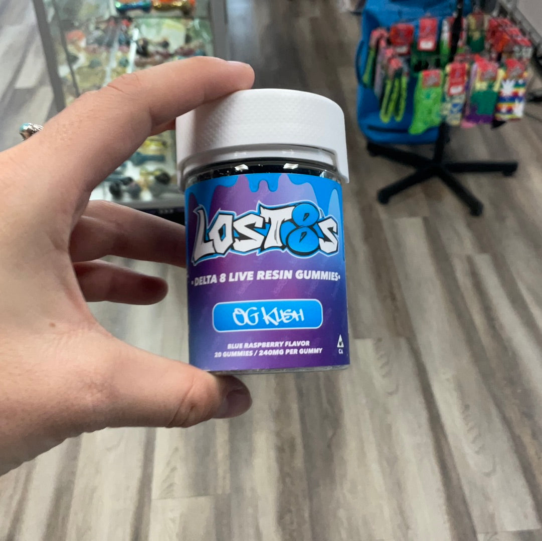 Lost 8s gummies OG kush
