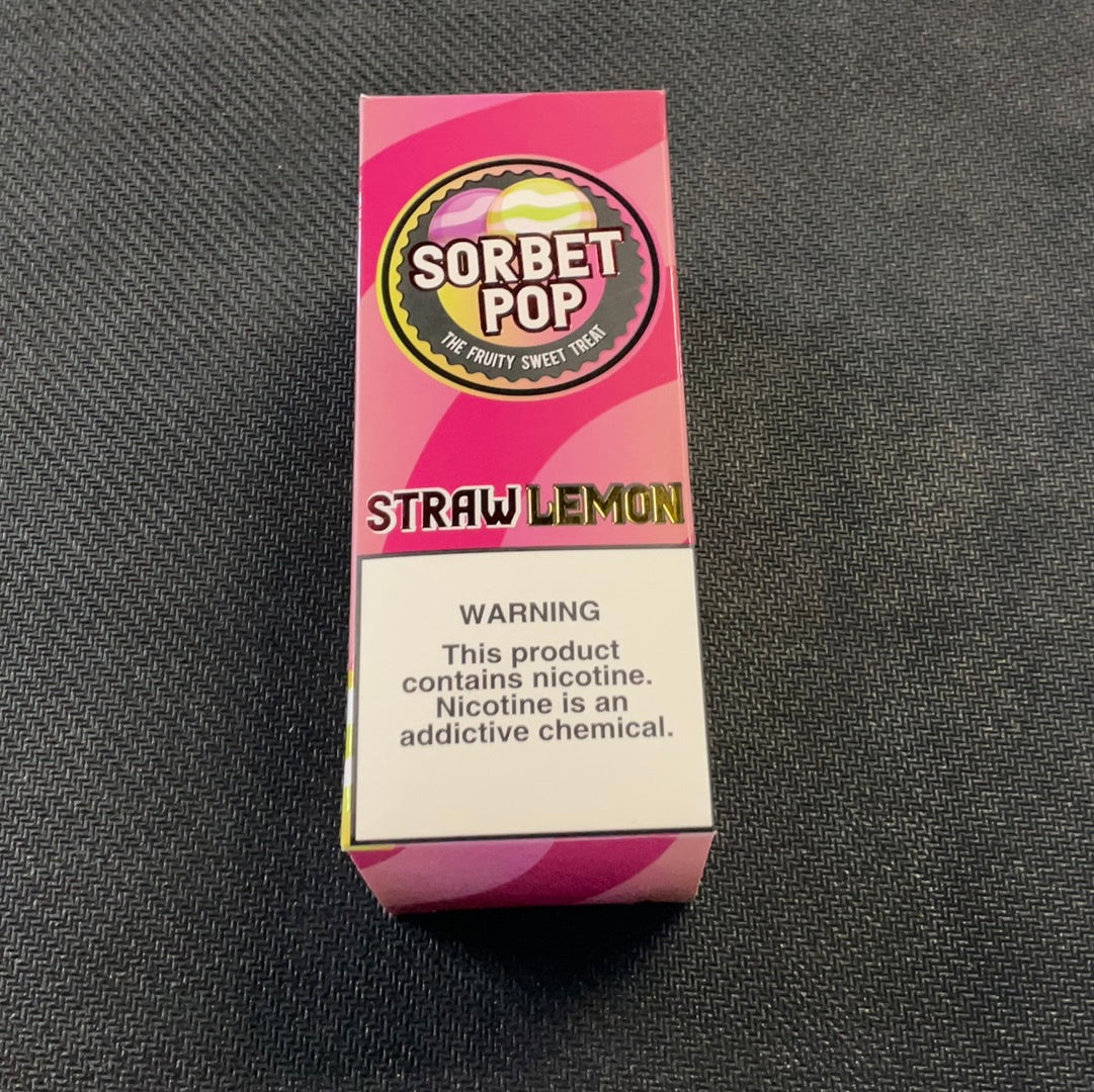 Sorbet Pop E-liquid (0mg) - Straw Lemon