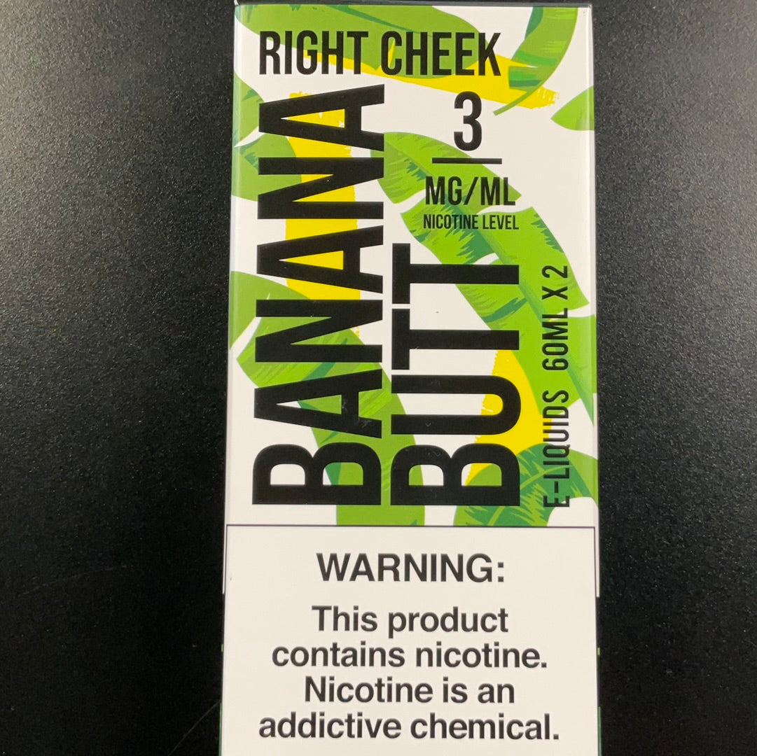 Right Cheek E-liquid (3mg) - Banana Butt