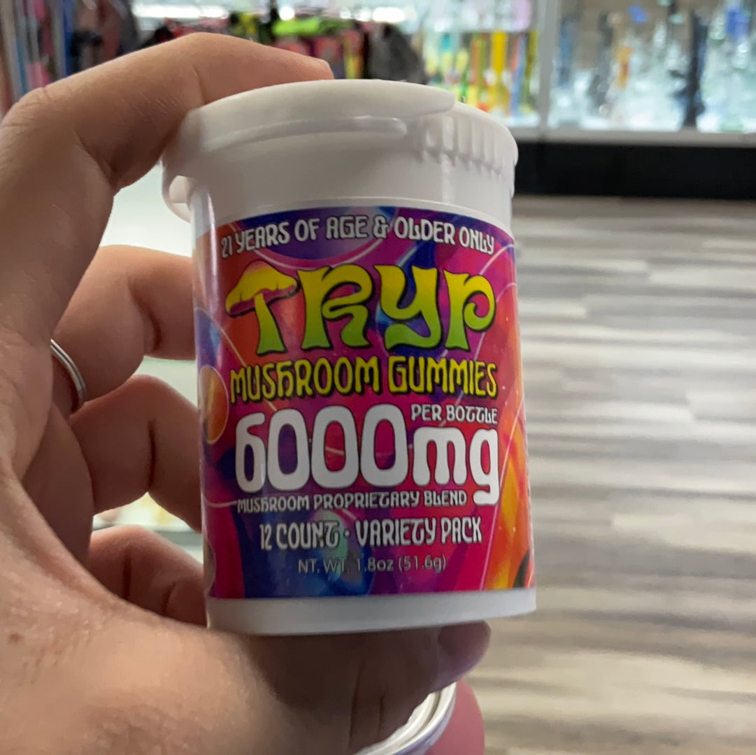 Tryp mushroom gummies 6k mg- variety pack