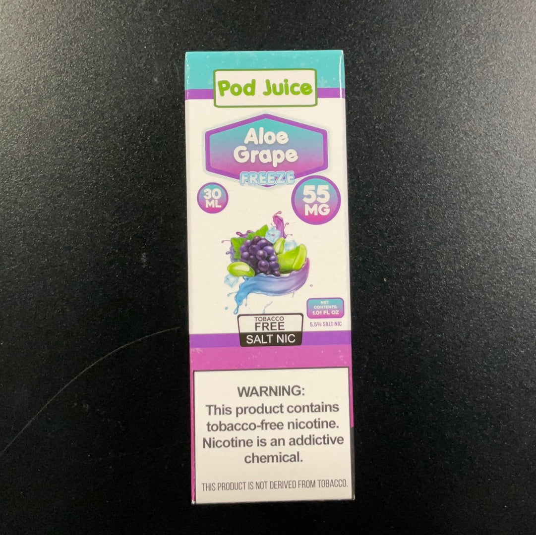 Pod Juice Salt Nic (55mg) - Aloe Grape
