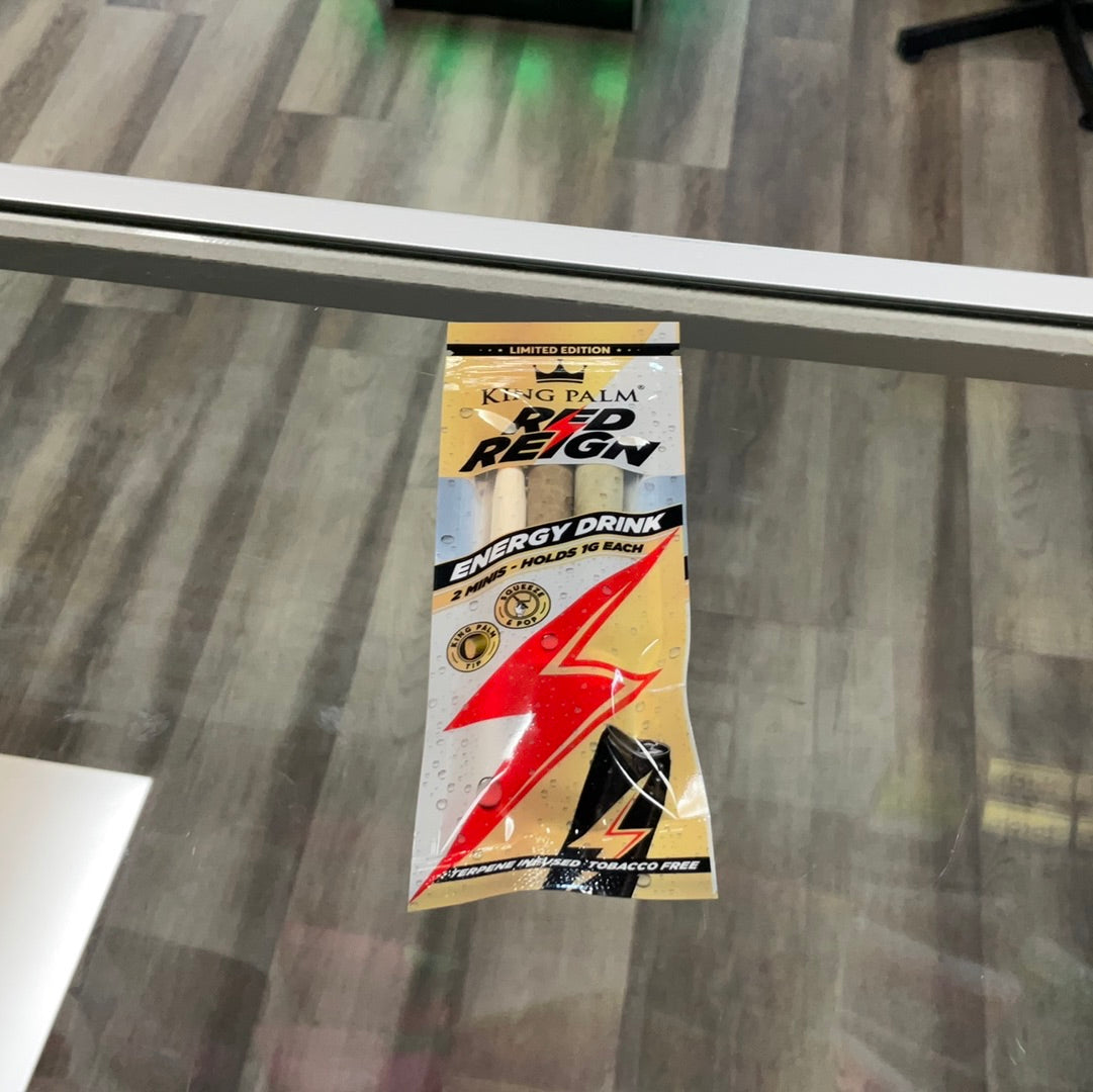 King palm red reign energy drink