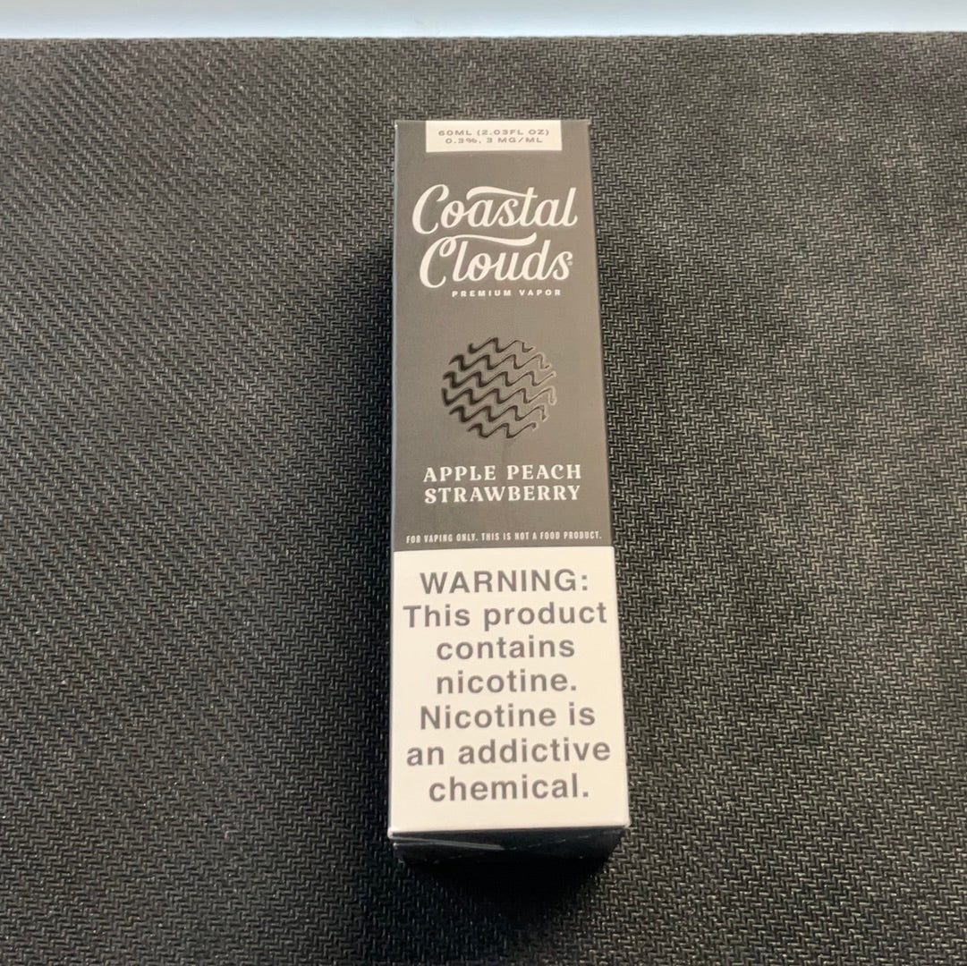 Coastal clouds 3mg apple peach straw