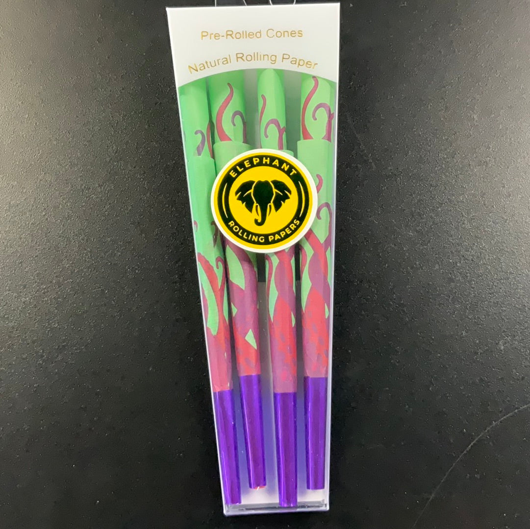Elephant Rolling Papers- Kraken Purple 8 Pack