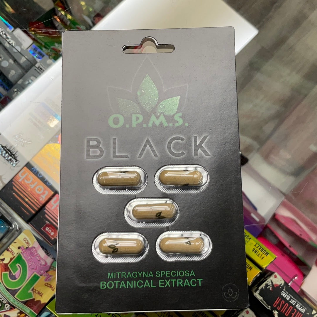 OPMS black 5 pck capsule