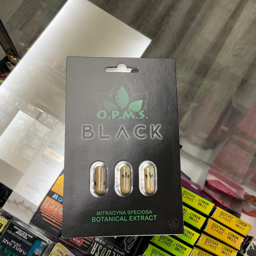 OPMS black 3 pck capsule