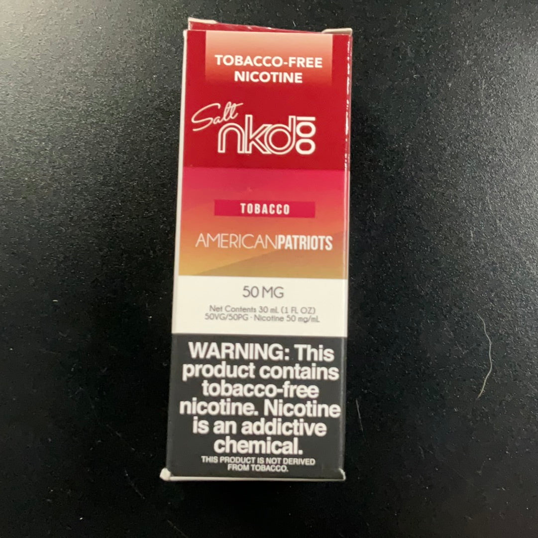 salt Nkd - Tobacco American Patriots 50mg