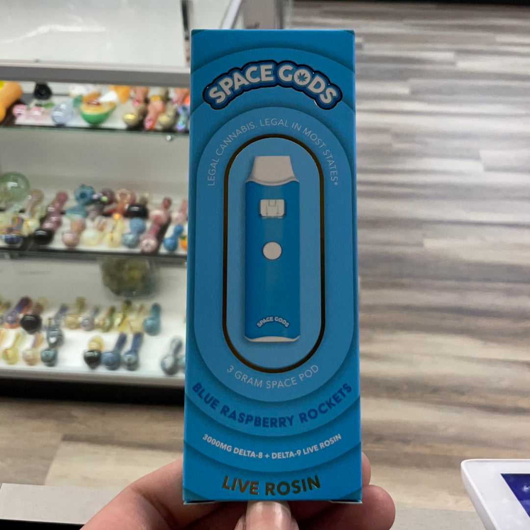 Space Gods- 3g Blue Raspberry Rockets D9,8