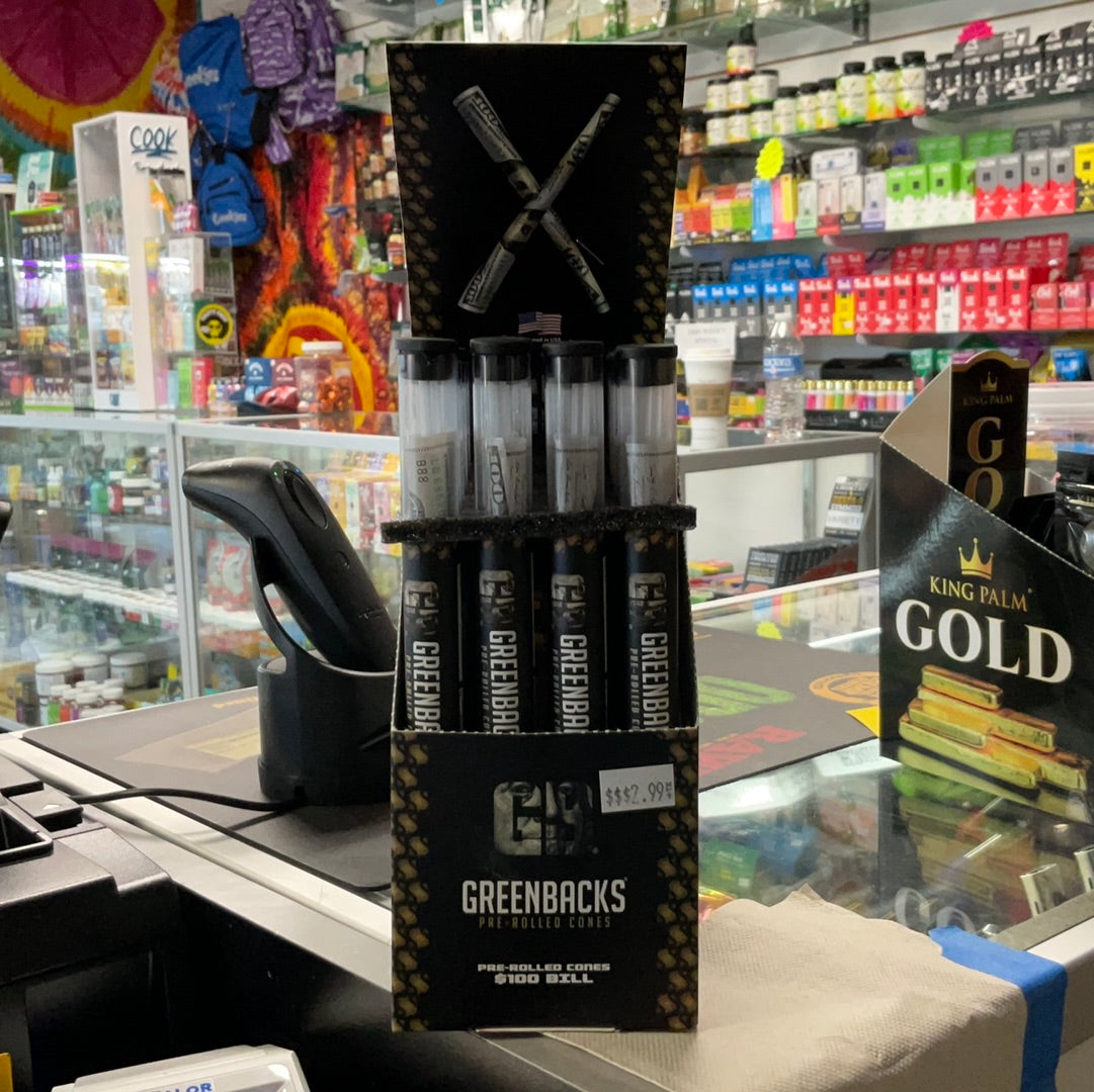 Greenbacks pre rolled cones