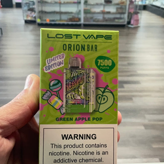 Orion Vape creen apple pop
