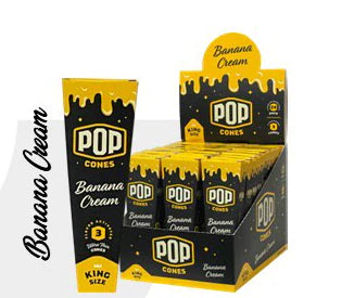 POP Unbleached Cones (6ct) - 1 1/4 Banana Cream
