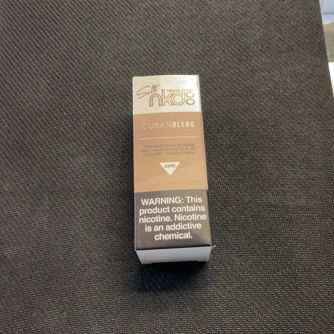 Naked Salt Nic (35mg) - Tobacco Cuban Blend