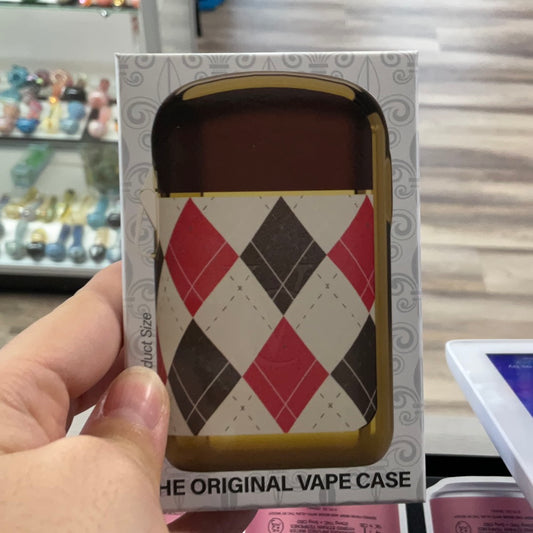 Vape clutch- vintage argyle
