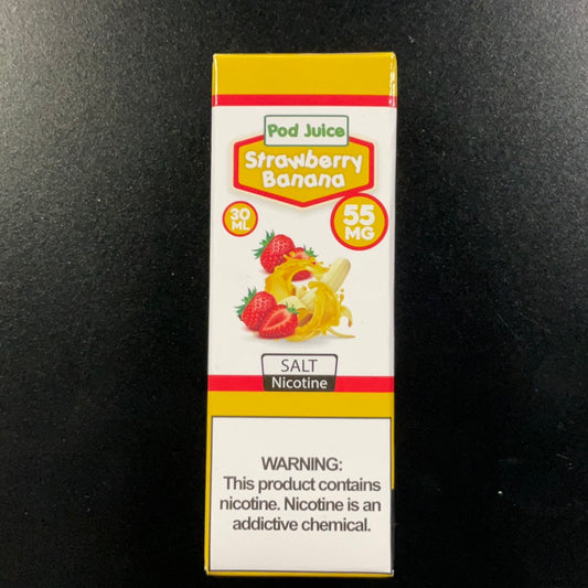 Pod Juice Salt Nic (55mg) - Strawberry Banana