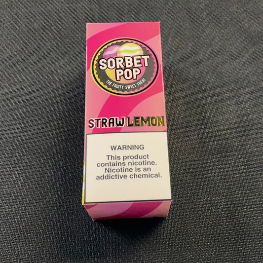 Sorbet Pop E-liquid (0mg) - Straw Lemon