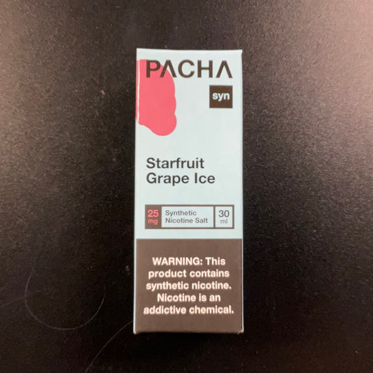 Pacha Mama Salt Nic Syn (25mg) - Starfruit Grape Ice