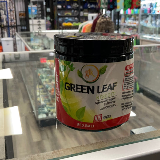 Green leaf kratom 100 gram powder red relief