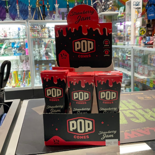 POP Unbleached Cones (6ct) - 1 1/4 Strawberry Jam