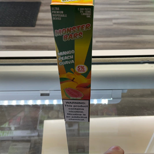 Monster bars mango peach guava