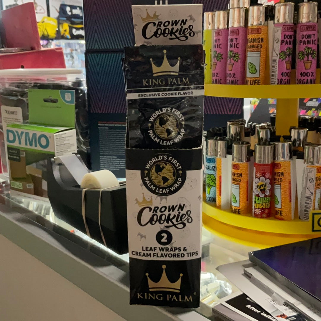 Crown cookies king palm cream flavored leaf wraps