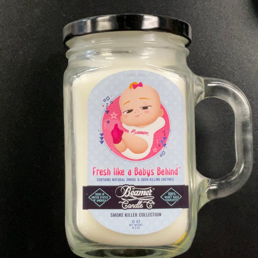 Beamer Candle- 12oz Fresh like a Baby’s Behind