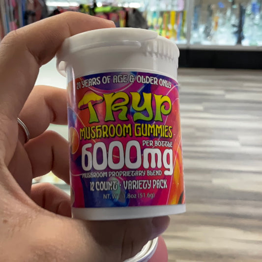 Tryp mushroom gummies 6k mg- variety pack