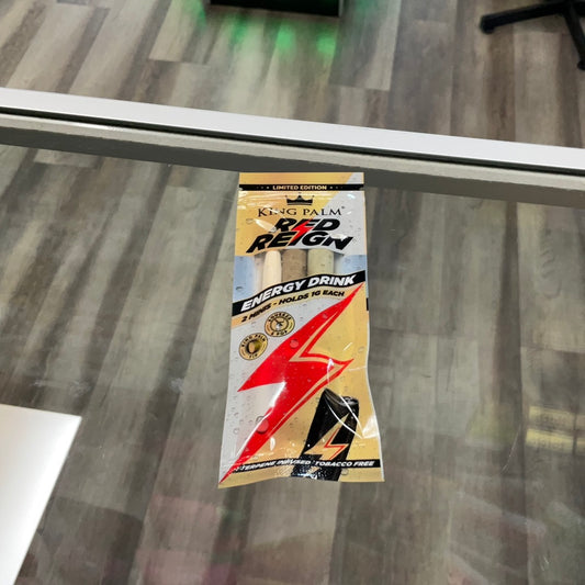 King palm red reign energy drink