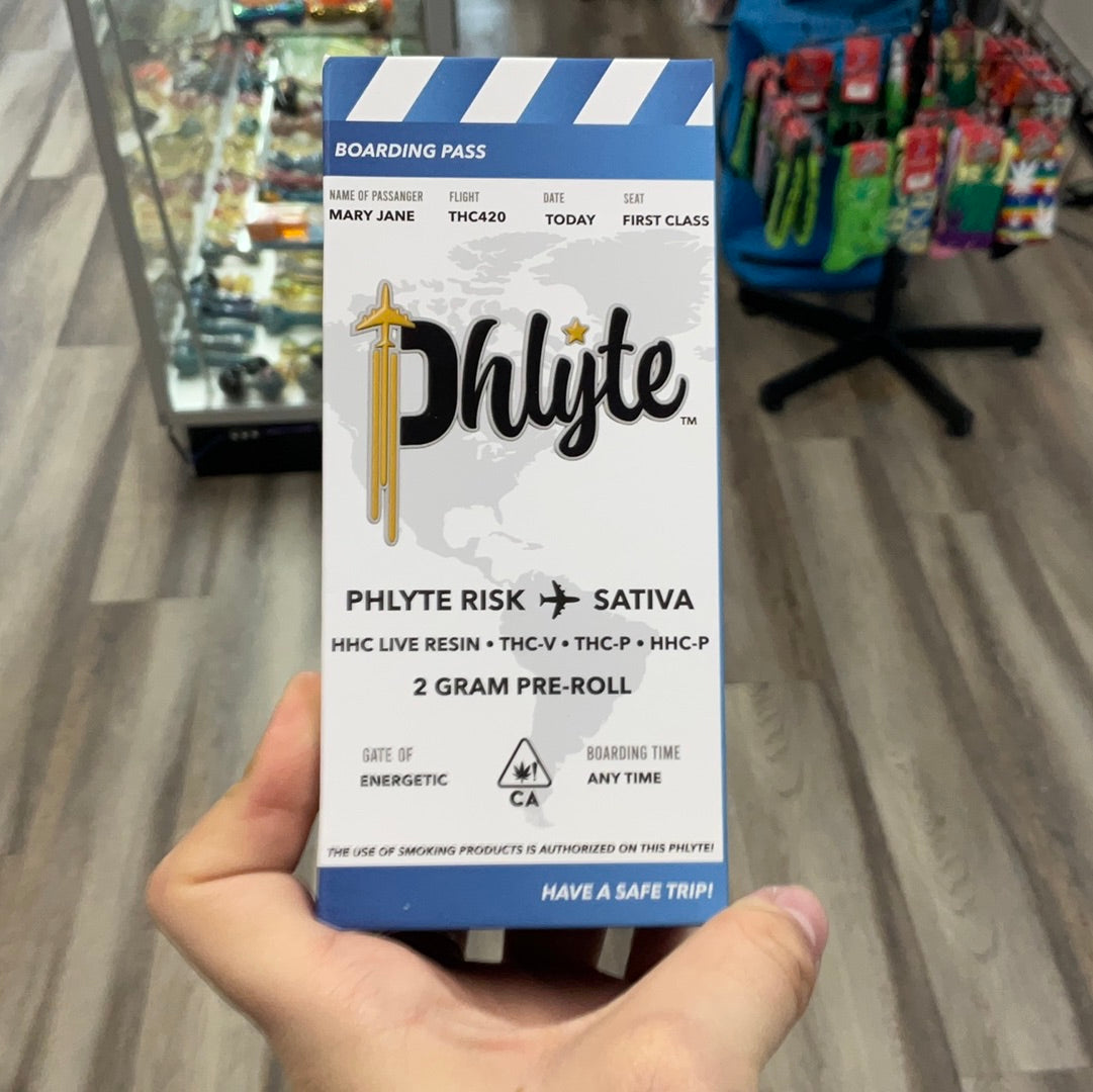 Phlyte D8 pre rolls- phlyte risk Sativa