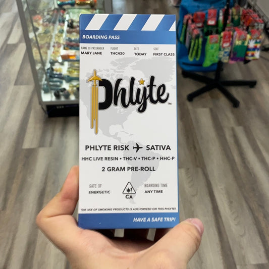 Phlyte D8 pre rolls- phlyte risk Sativa