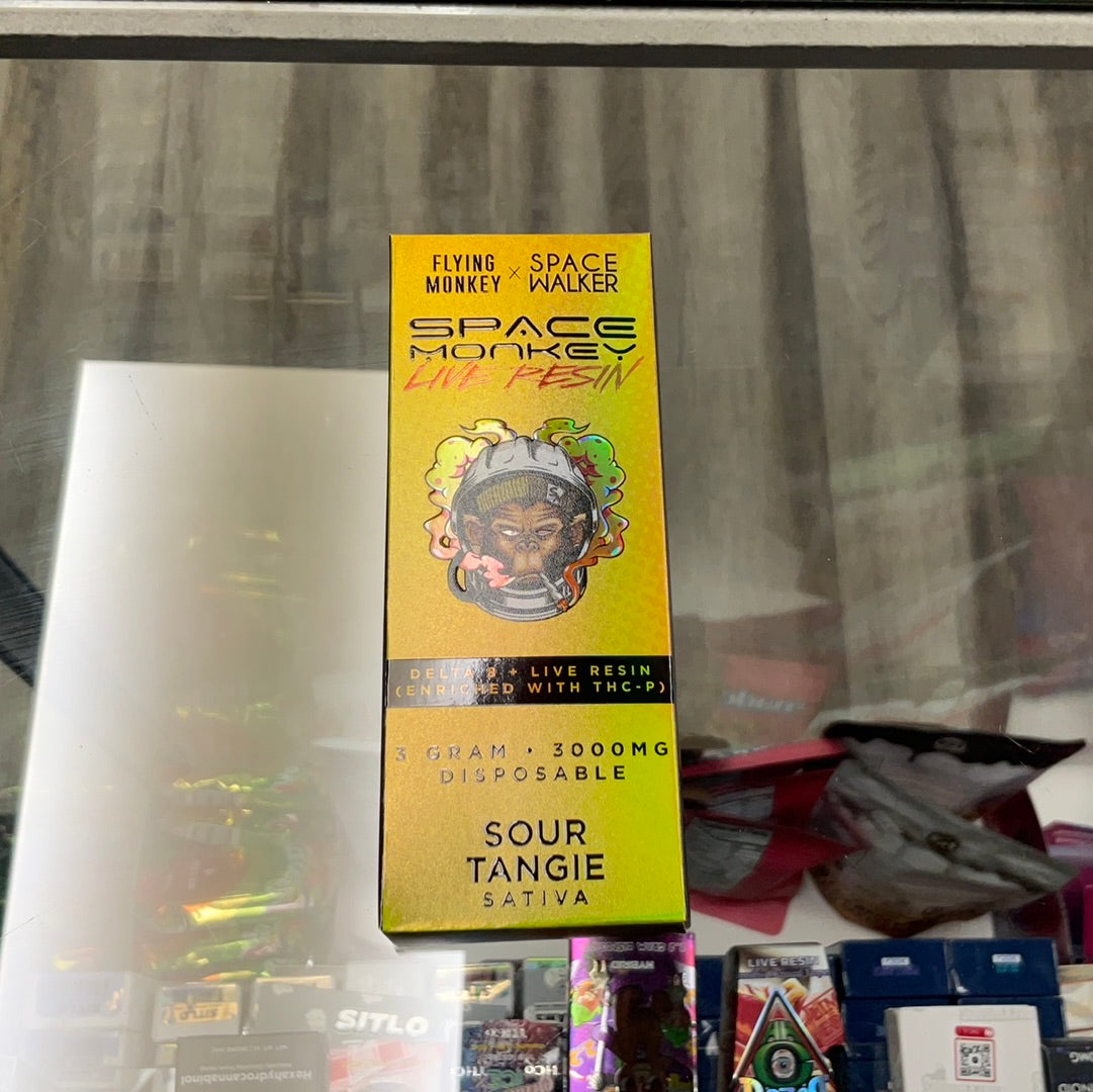 Space Monkey- D8 Sour Tangie Live resin- 3 Gram