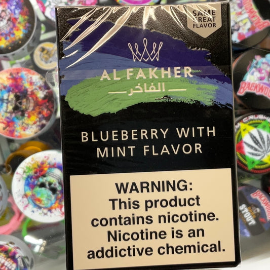 Al Fakher- 50g Blueberry & Mint Hookah Tobacco
