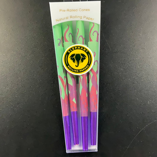 Elephant Rolling Papers- Kraken Purple 8 Pack