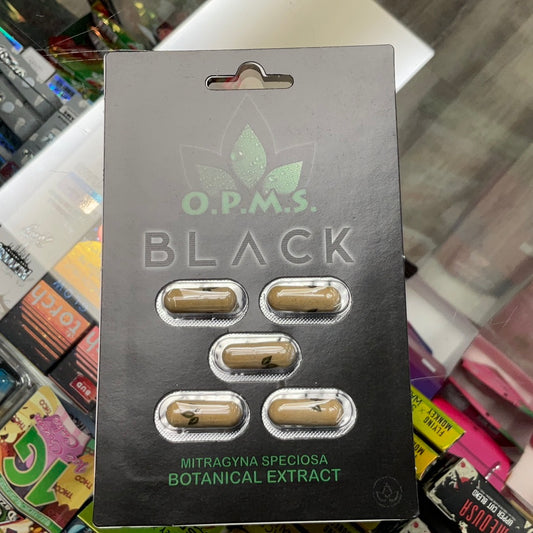 OPMS black 5 pck capsule