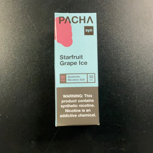 Pacha Mama Salt Nic Syn (50mg) - Starfruit Grape Ice