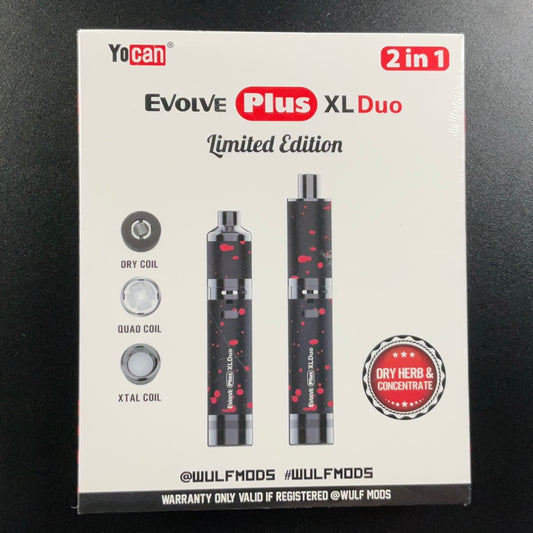 Yo Can- Evolve Plus XL Duo- Herb & Concentrate- Black and Red