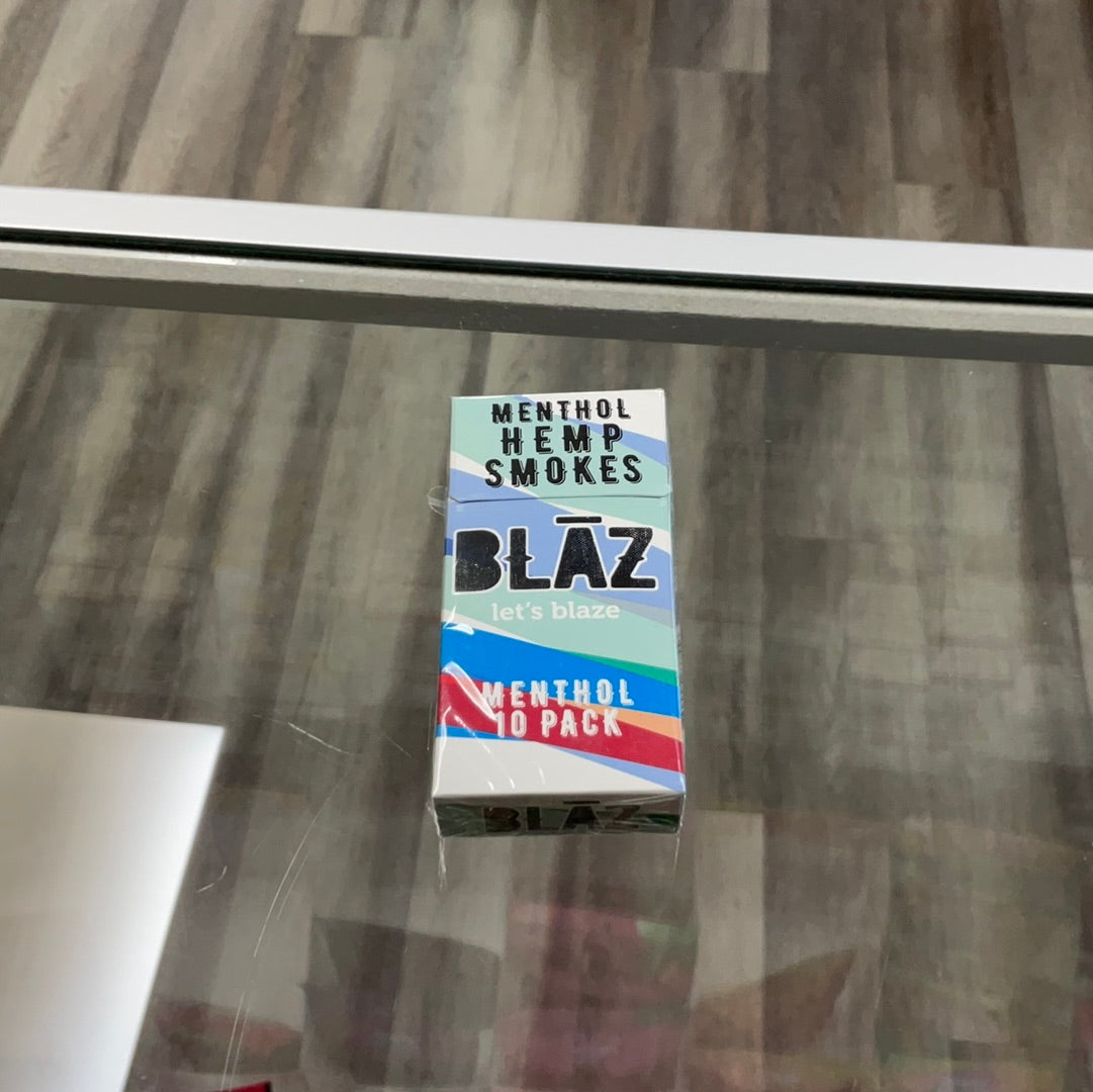Blaz menthol hemp smokes