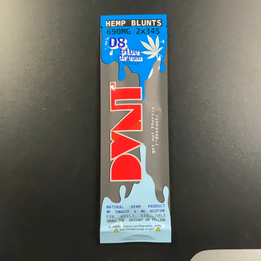DVNT-Hemp Blunts- D8 Blue Dream Hybrid
