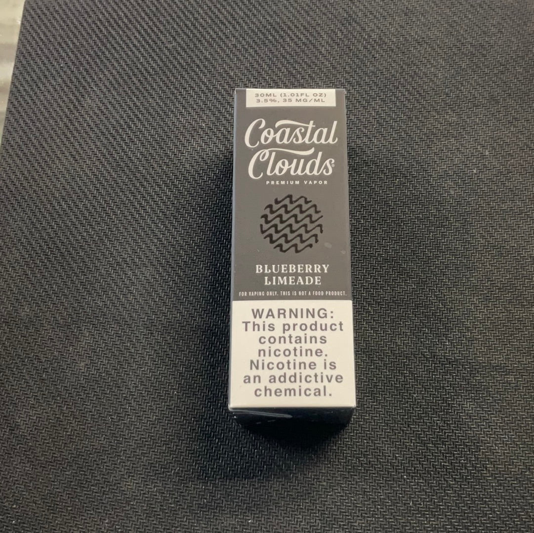 Coastal Clouds Salt Nic (35mg) - Blueberry Limeade