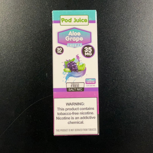 Pod Juice Salt Nic (35mg) - Aloe Grape Freeze