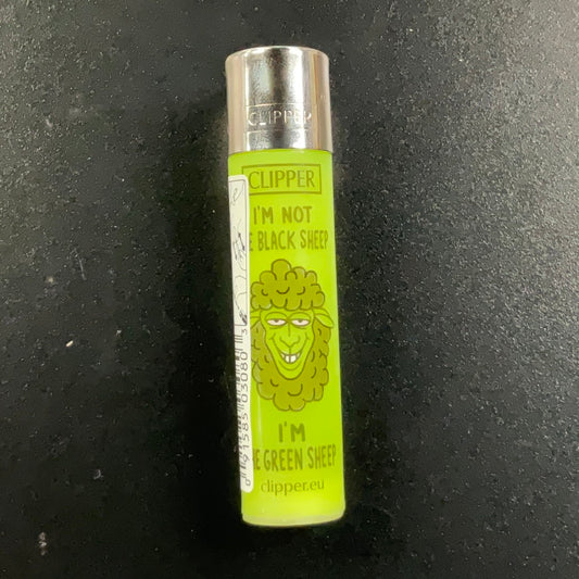 Clipper Lighter- Green Sheep