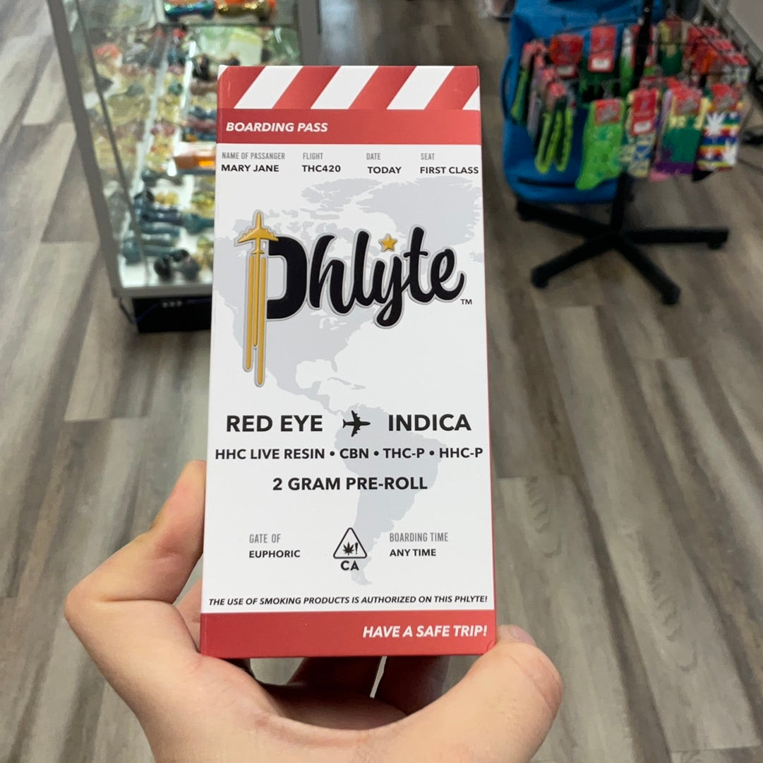 Phlyte D8 pre rolls- red eye Indica