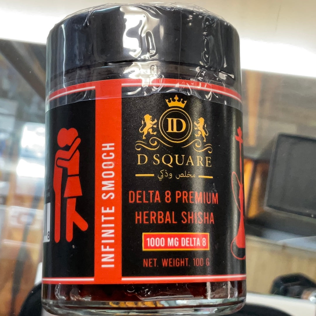 D Square D8 Herbal Shisha- Peach Mint