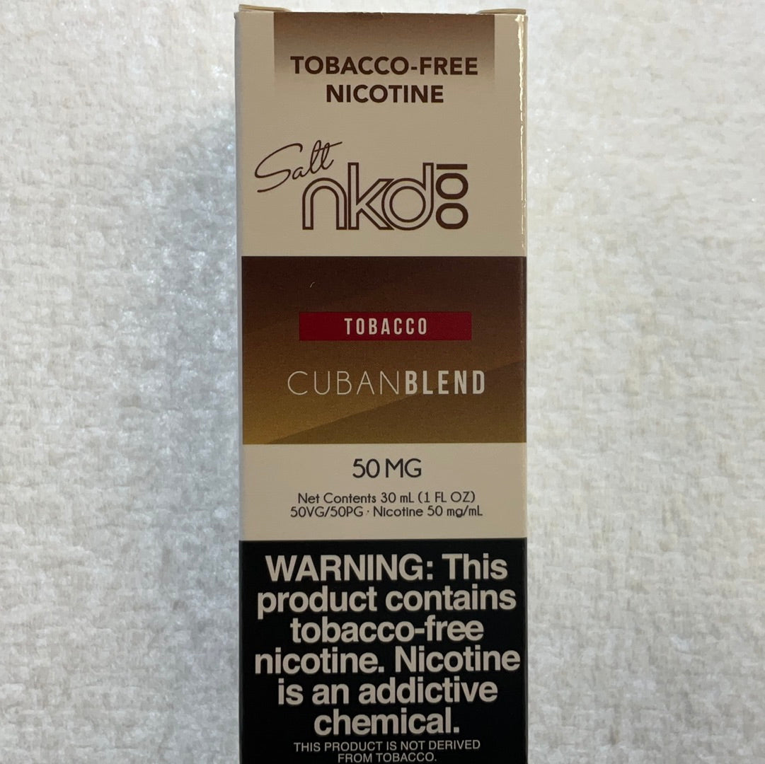 Naked Salt Nic (50mg) - Tobacco Cuban Blend
