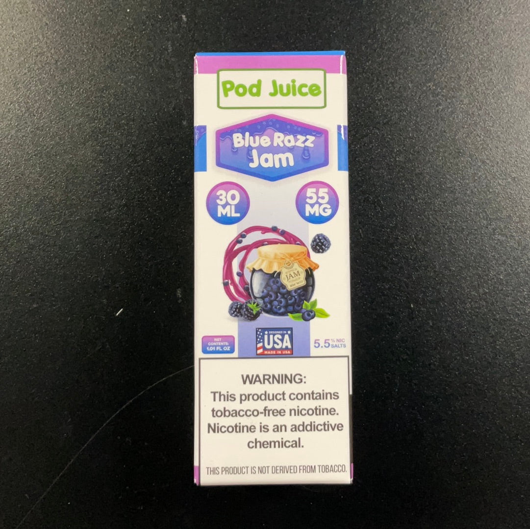 Pod Juice- 55mg Blue Razz Jam
