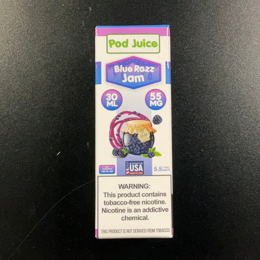Pod Juice- 55mg Blue Razz Jam