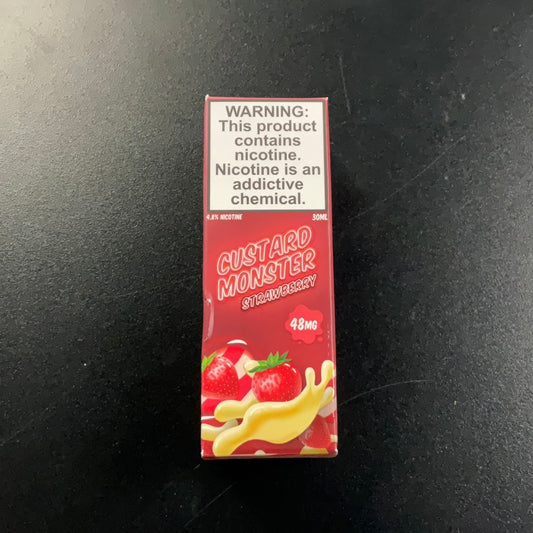 Custard Monster Salt Nic (48mg) - Strawberry